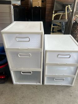 White storage shelf