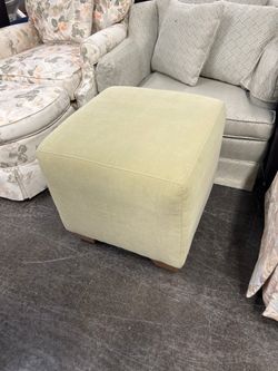 One Light Beige Ottoman