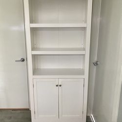 White Bookcase / Dresser and Headboard