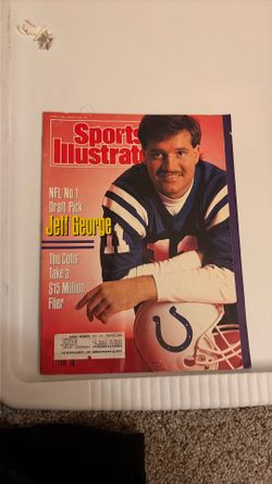 1990 Sports Illustrated Jeff George NFL #1 Draft Pick Colts Vintage Magazine