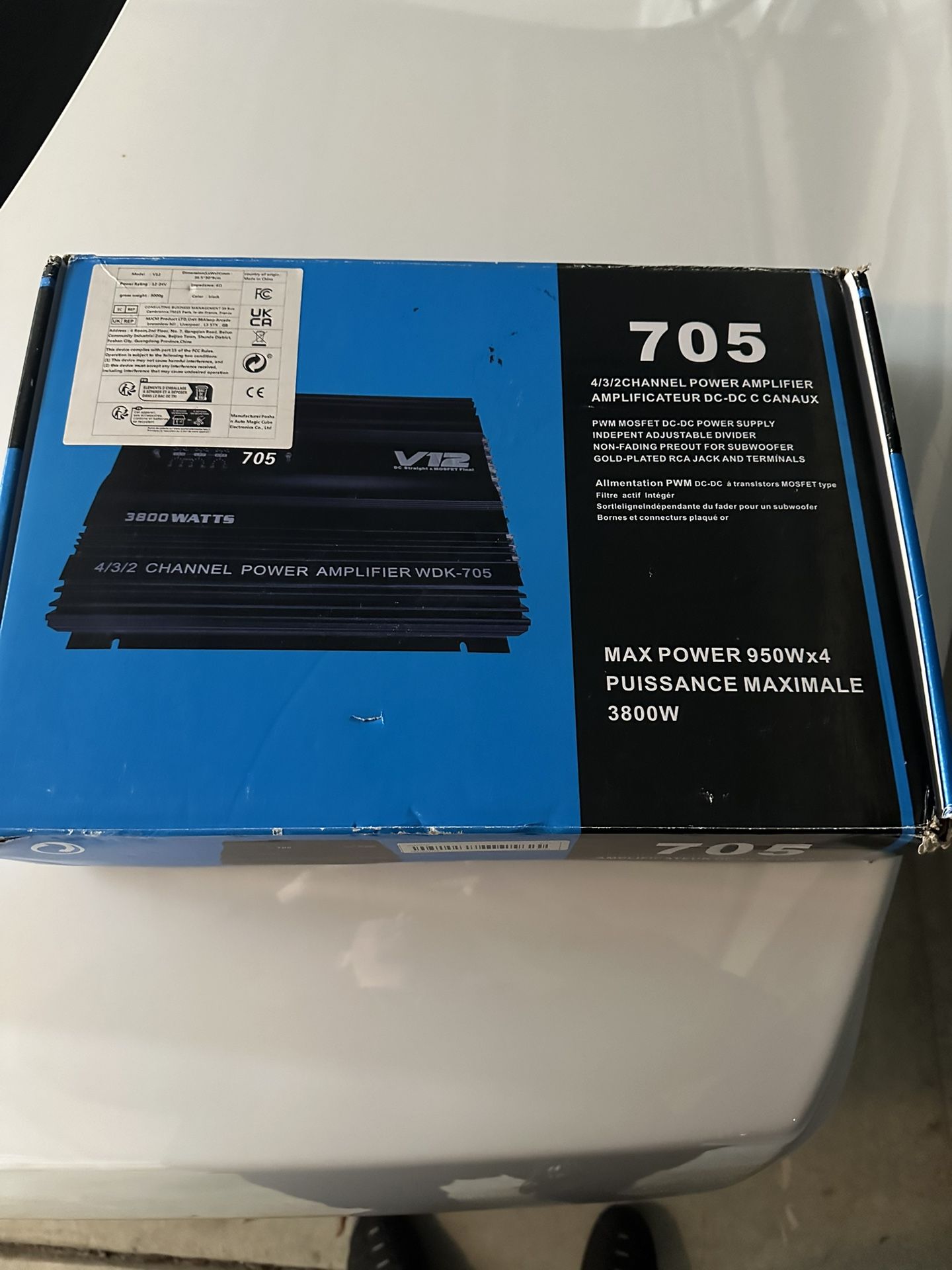 Amplifier 3800 Watts 