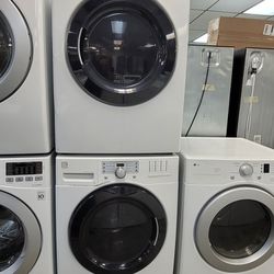 Kenmore Front Loading Washer And Stackable Gas Dryer Set 