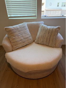 Sofa and Swirl oversized chair
