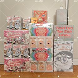Labubu Sealed Sets - Exciting Macaron, Big Into Energy, Have A Seat, Forest Fairy Tale, Flip With Me