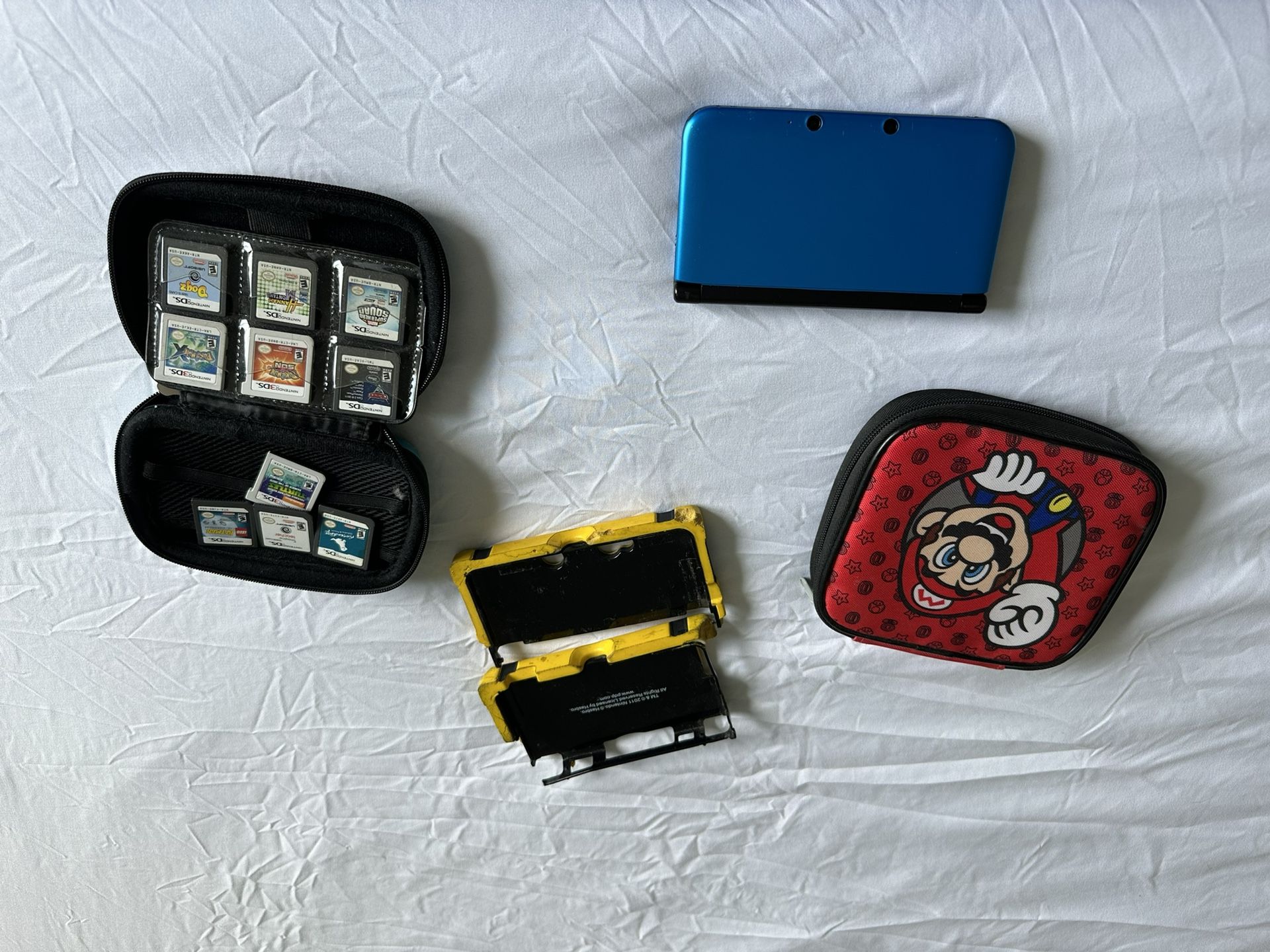 Nintendo 3ds Xl With 9 Games And More