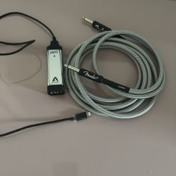 Apogee Jam Guitar Interface + Fender Cable – Like new 🎸