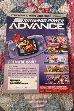 Nintendo Power Advance Premiere Issue Strategy Guide Book Magazine Game Boy