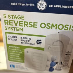 GE Under Sink 5 Stage Premium Reverse Osmosis Water Filtration System