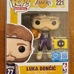 Funko Pop! Luka Doncic 221 Los Angeles Lakers Chalice Collectibles Exclusive