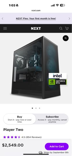 PC Player Two High-FPS 1440p gaming with RTX 5070 power and next-gen Intel performance.