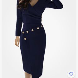  casual work bodycon cocktail party pencil midi dress