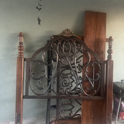 Ornate Queen bed frame 