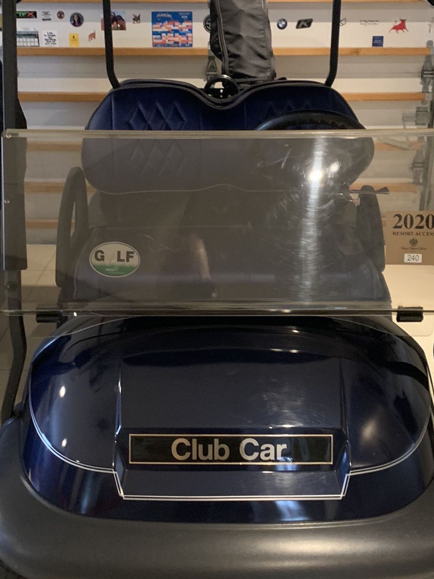 Dark Blue 4 Passenger 2012 Club Car Golf Cart