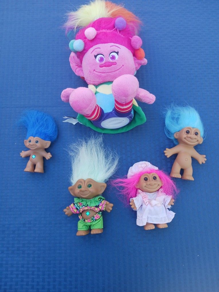 Set Of 5 Trolls