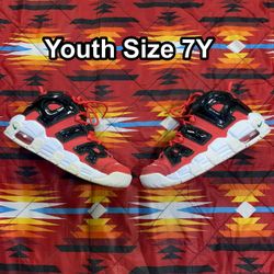 Nike Air More Uptempo “I Got Next” DV2205-600 Youth Size 7Y Red Black Shoes