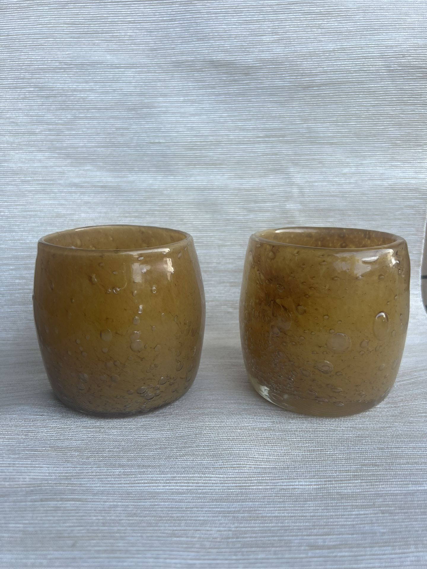 Amber Votive Holders