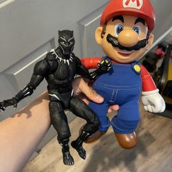 figures These Figures Are Big , Mario And Black Pannther
