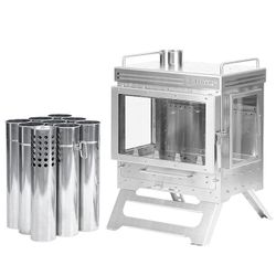 Stainless steel wood stove