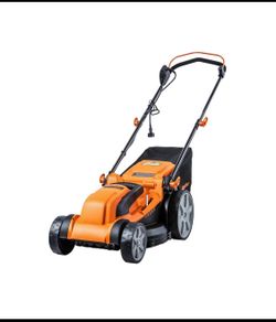 LawnMaster MEB1216K Electric Lawn Mower 16" 12AMP, Black & Orange