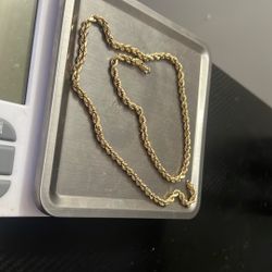 14 K Diamond Cut Gold Chain