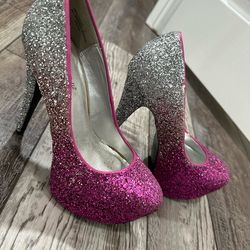 Custom Ombré Glitter Heels