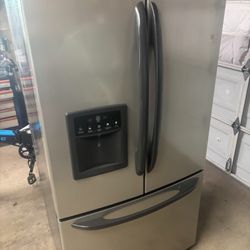 Stainless steel French door refrigerator will deliver and install