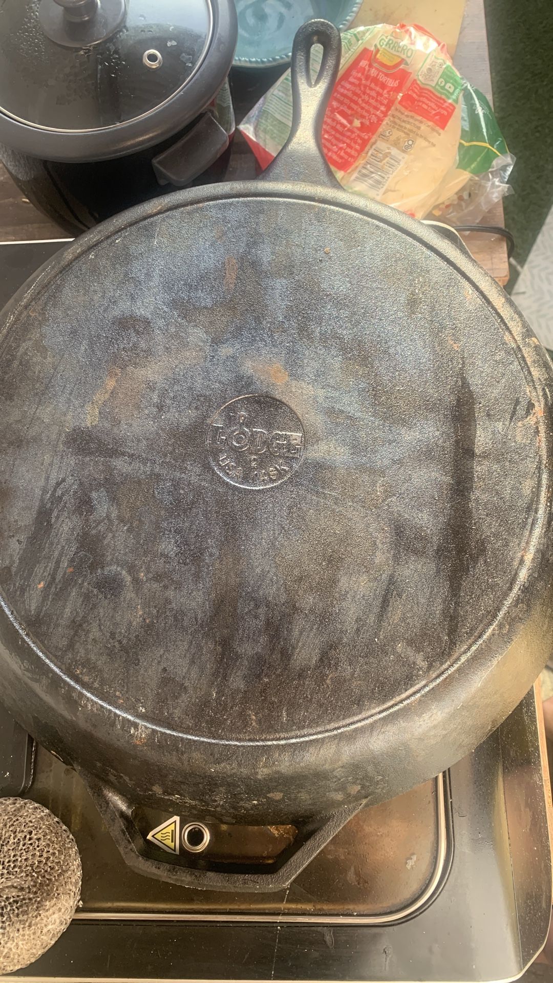 Lodge 14 in skillet