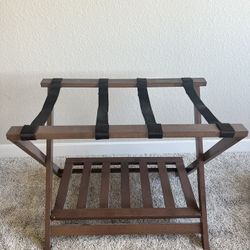 Luggage Rack With Shelf