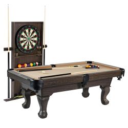 7.5 Ft Pool Table w Dartboard Set
