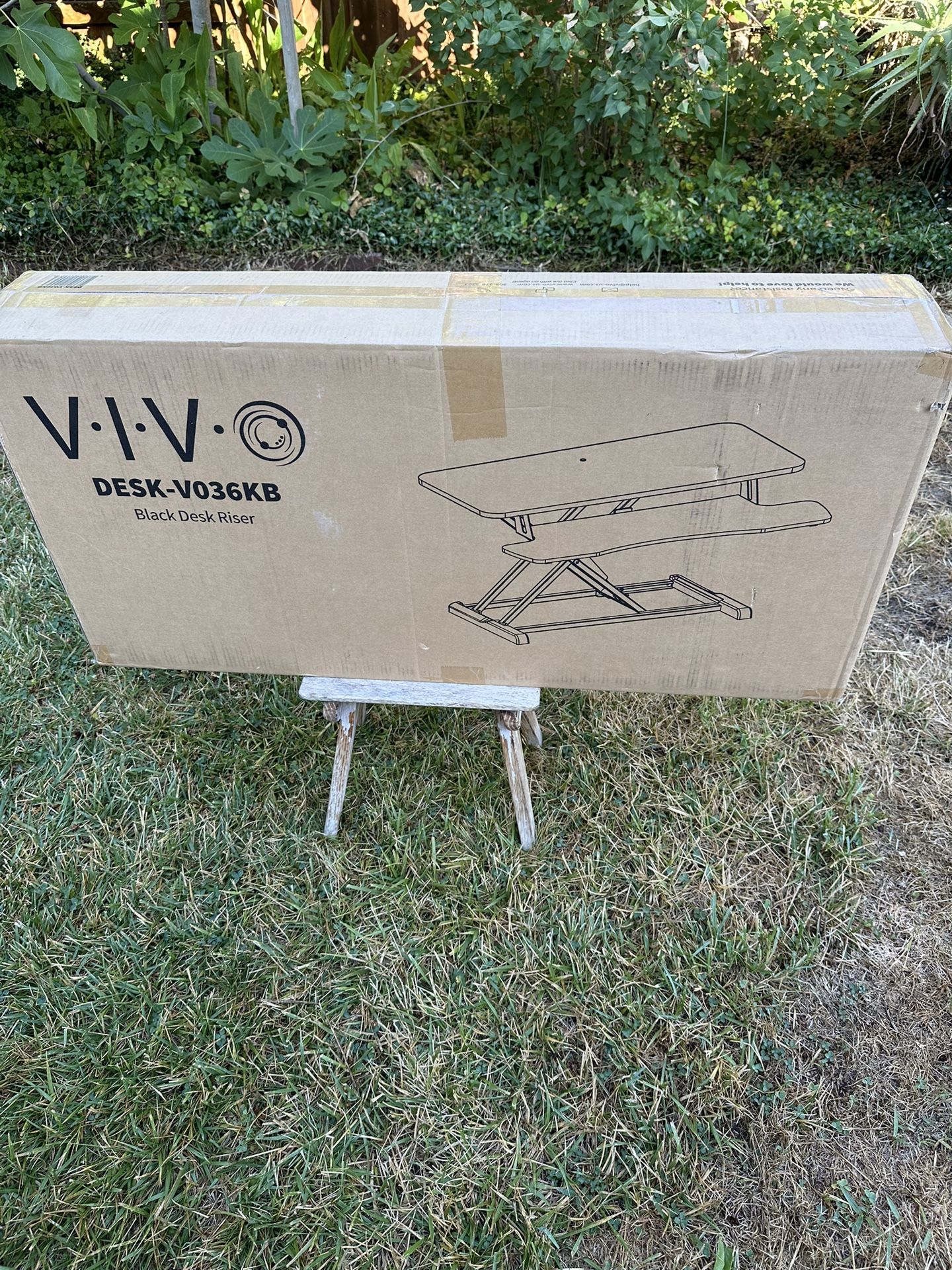 VIVO Black Height Adjustable Computer 36”Stands 