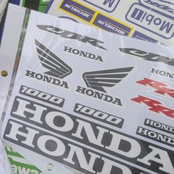 Motorcycle Factory Decal and Sticker sets