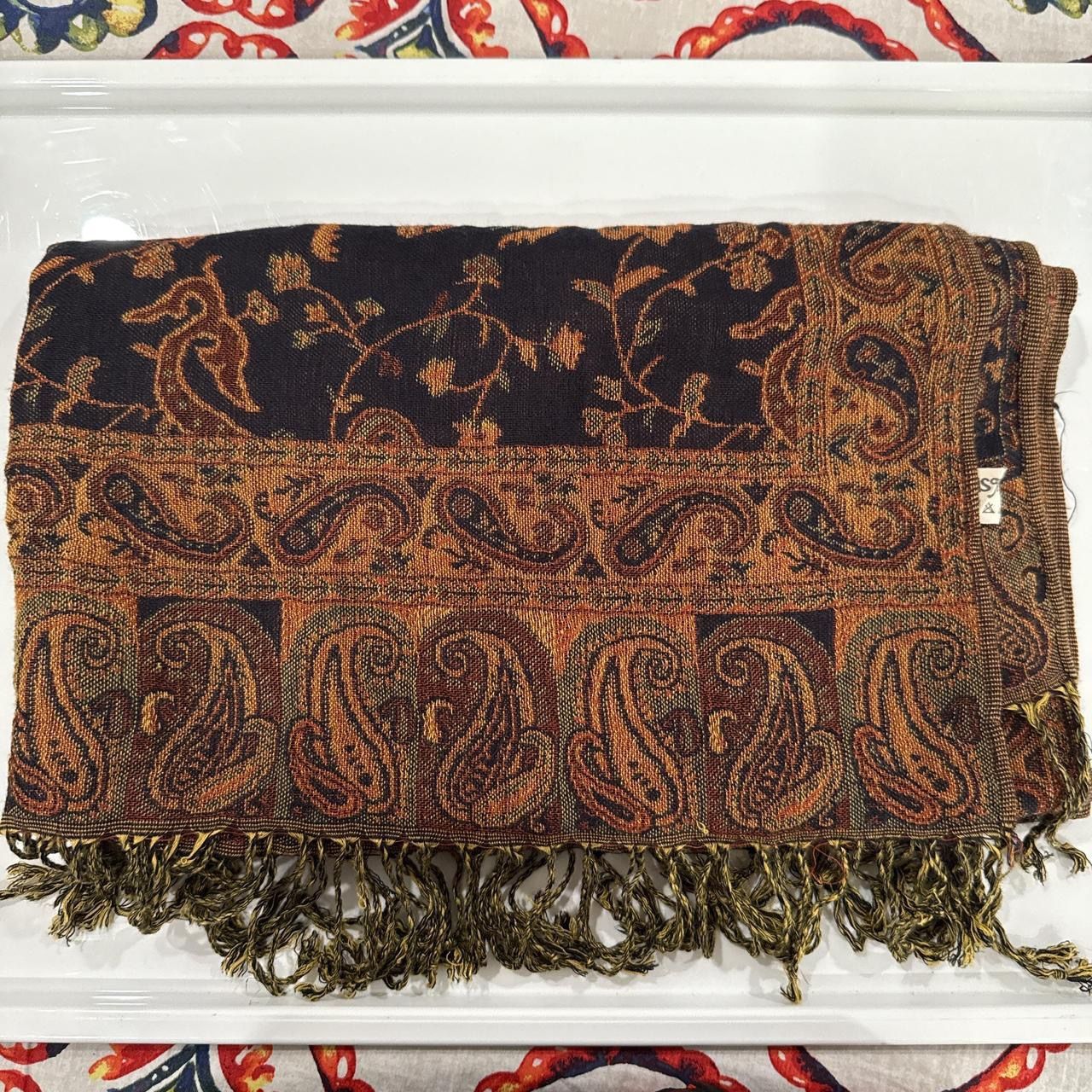 Used | Dark Navy Pashmina Shawl