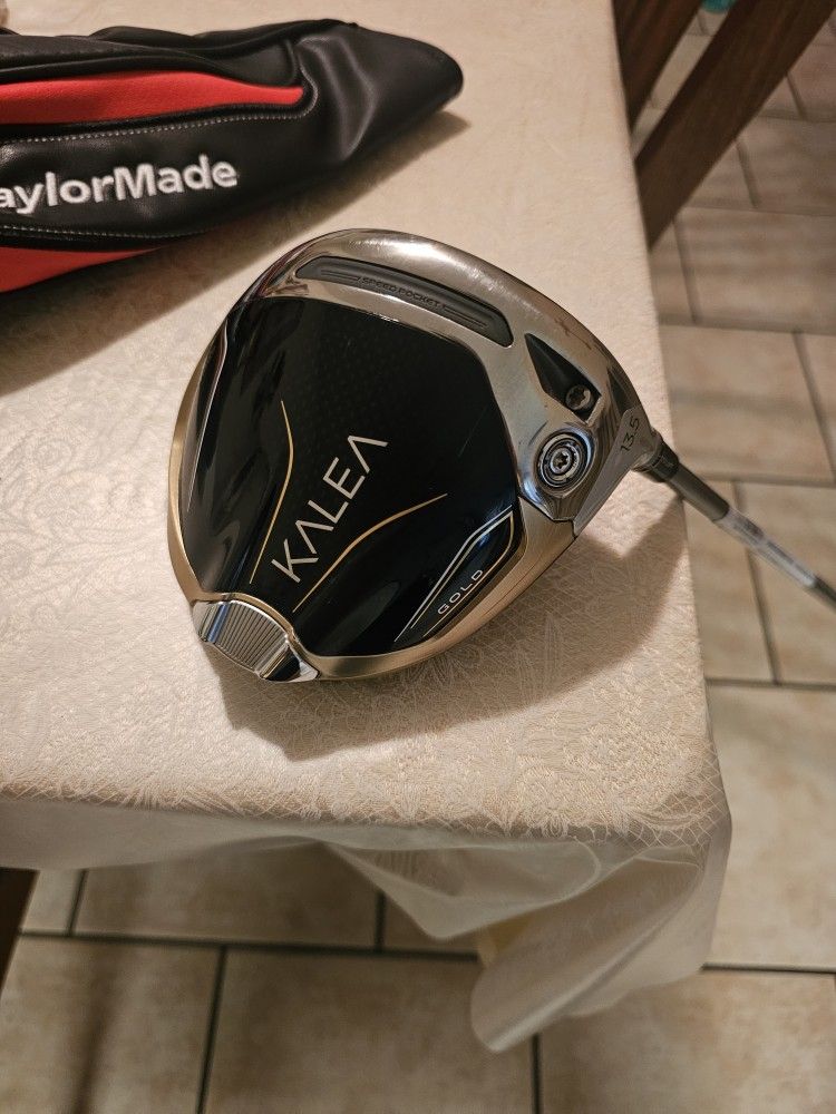 LIKE NEW! WOMAN'S TAYLORMADE KALEA GOLD GOLF CLUB DRIVER