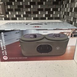 New 1.7L double hot pot cooker