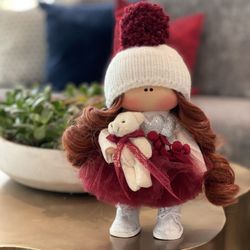 Handmade Doll, Tilda Doll, Interior Doll, Christmas Gift