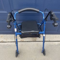 Foldable Rollator Walker & Basket.
