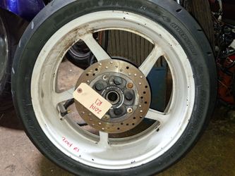 09-14 Yamaha R1 Rear Rim Back Wheel Rotor and Vortex Sprocket YZF 1000