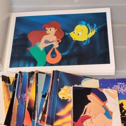 1991 Little Mermaid CARDS And Post Card Book