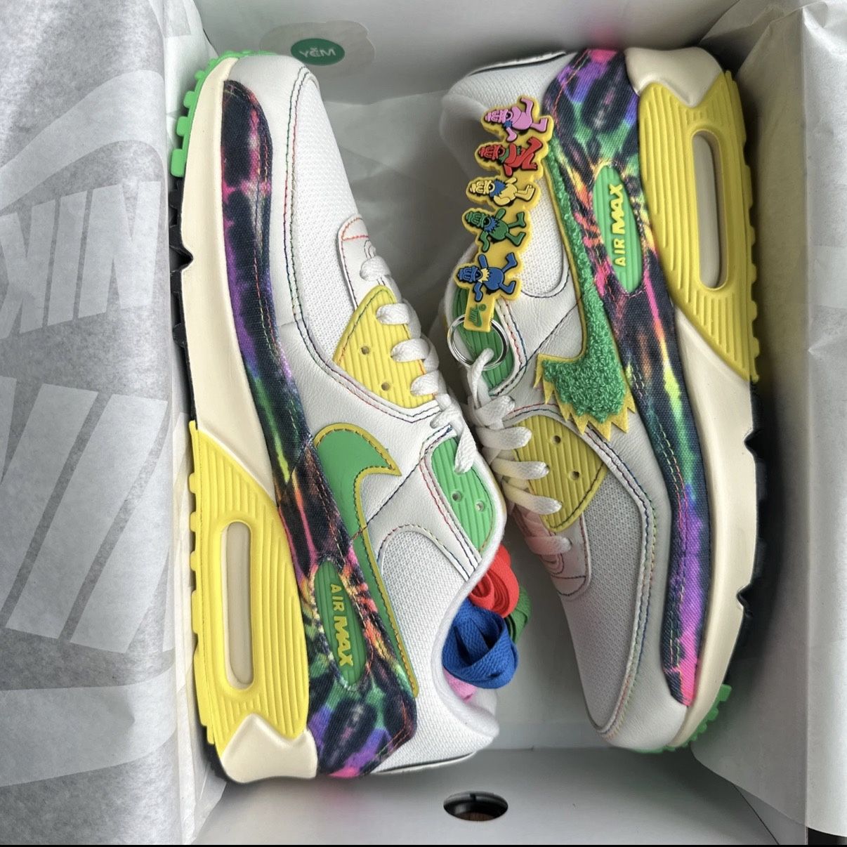 Nike Air Max 90 University of Oregon Grateful Dead Men’s Size 11