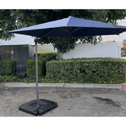 10ft Offset Cantilever Umbrella, Includes Base And Weights