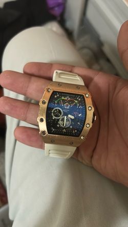 Hengbolono Rose Gold Skeleton Watch