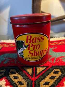 LATA ANTIGUO DE METAL DE BASS PRO SHOP