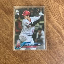 Shohei Ohtani 2018 Topps Rookie Card #A-17 (HEAVY PLAY)