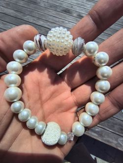 Boho style beaded bracelet. 