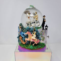 *RARE* 2001 Disney Store MARRY POPPINS "Let's Go Fly A Kite" Musical Animated Snow Globe (READ)