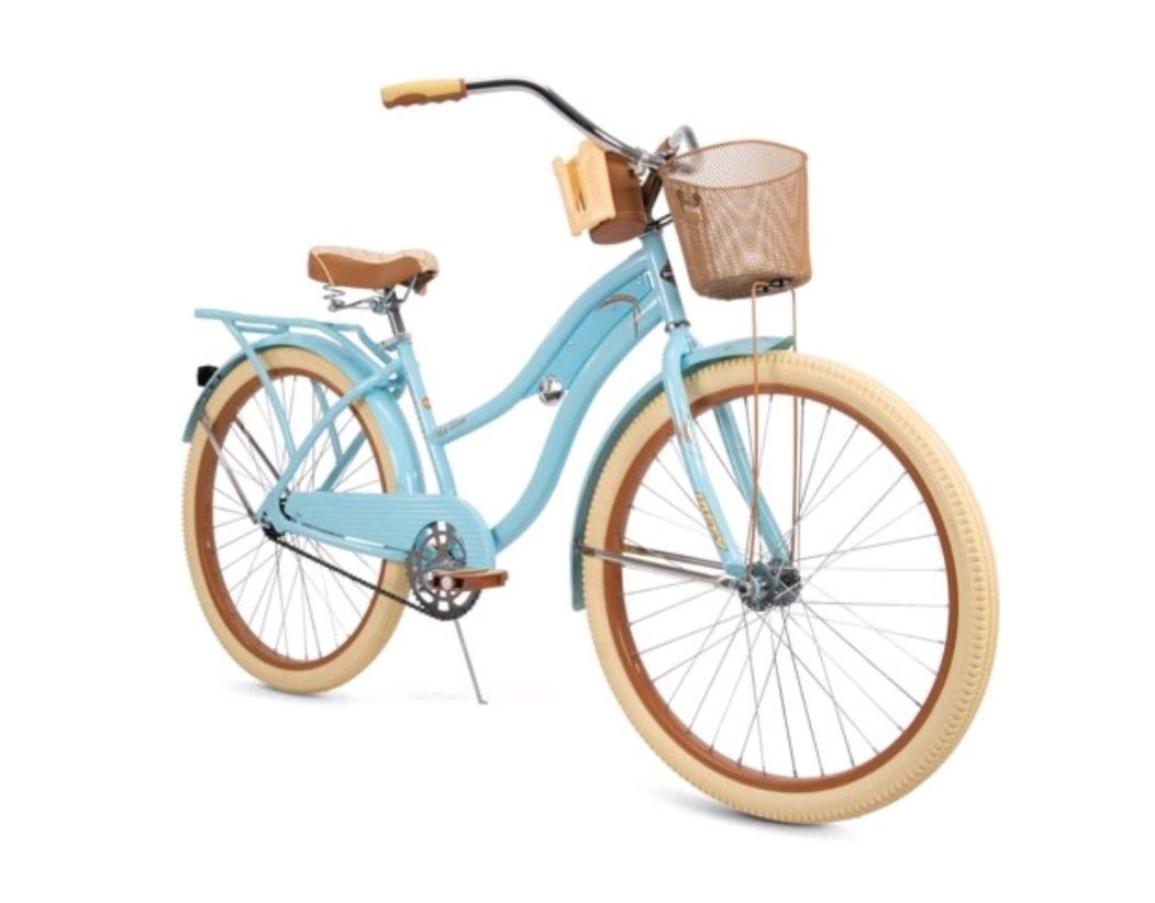 HUFFY 26" WOMANS NEL LUSSO CRUISER BIKE -BLUE-