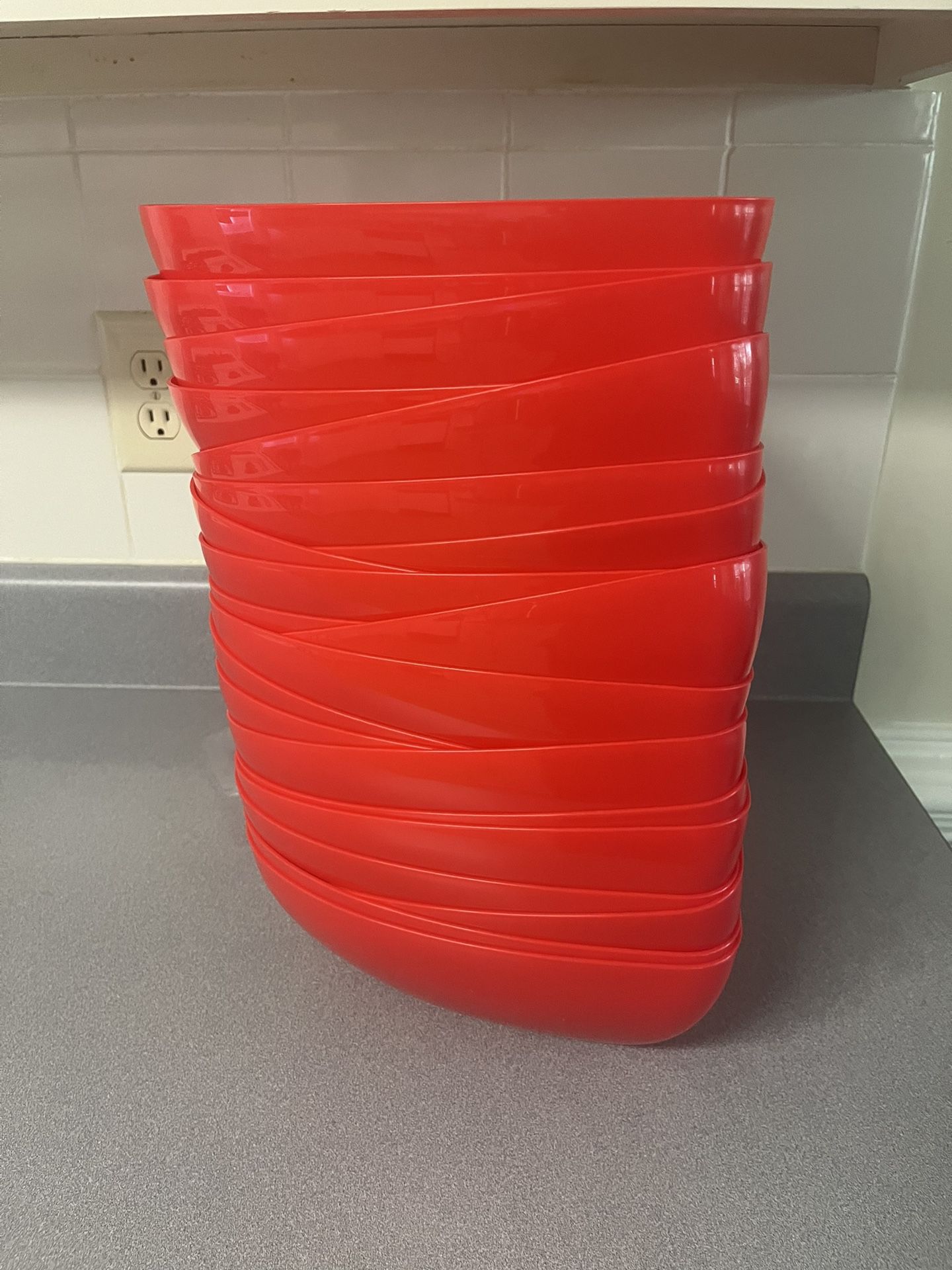 Heart Shaped Plastic Bowls