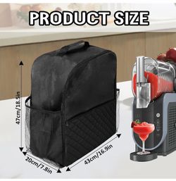 Organizer Bag for Ninja SLUSHi Slushie Machine FS301 & FS299, for Ninja Slushie Dust Cover Accessories Diamond Pattern Frozen Drink Maker Organizer Ba