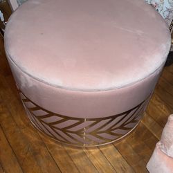 Blush And Hold Ottoman With Storage 