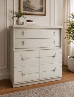 Vintage Dixie Mid-Century Walnut Highboy Dresser | Solid Wood | Original Hardware